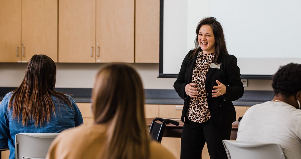 Sara Story teaching Spalding class