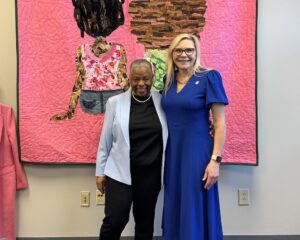 President Kenworthy with Representative Pamela Stevenson.