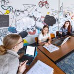 students in classroom having a discussion